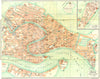 VENICE. Venise. Venezia 1926 old vintage map plan chart