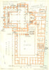 VENISE. Basilica di S Marco e Palazzo Ducale 1926 old vintage map plan chart