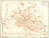 ITALY. Ferrara 1926 old vintage map plan chart