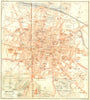 ITALY. Bologne. Bologna 1926 old vintage map plan chart
