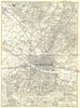 ITALY. Florence. Firenze 1926 old vintage map plan chart
