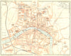 ITALY. Pisa 1926 old vintage map plan chart
