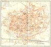 ITALY. Lucca 1926 old vintage map plan chart