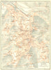 ITALY. Siena 1926 old vintage map plan chart