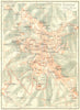 ITALY. Perugia 1926 old vintage map plan chart