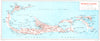 BERMUDA. Bermudes. Routes Principales 1967 old vintage map plan chart
