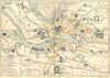 SPAIN. Burgos 1921 old antique vintage map plan chart