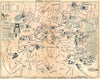 SPAIN. Madrid. (Ville Interieure) 1921 old antique vintage map plan chart