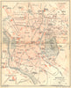 SPAIN. Madrid. (plan D'Ensemble) 1921 old antique vintage map chart