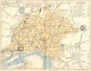 SPAIN. Cordoba(Cordoue) 1921 old antique vintage map plan chart