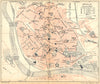 SPAIN. Seville Sevilla 1921 old antique vintage map plan chart