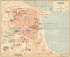 MOROCCO. Tangiers(Tanger) 1921 old antique vintage map plan chart