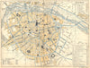 SPAIN. Valencia 1921 old antique vintage map plan chart