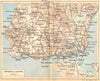 PORTUGAL. Area de Lisboa Lisbon 1921 old antique vintage map plan chart