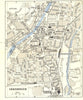 AUSTRIA. Innsbruck 1954 old vintage map plan chart