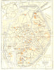 BELGIUM. Brugge  1953 old vintage map plan chart