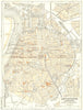 BELGIUM. Anvers(Antwerpen). plan D'Ensemble 1953 old vintage map chart