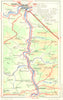 BELGIUM. Vallee de Meuse-Dinant a Namur 1953 old vintage map plan chart