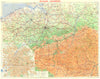 LUXEMBOURG. Belgique 1953 old vintage map plan chart