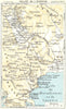 GREECE. Sparte & vallée de L'Eurotas valley. Githio Sparta 1956 old map