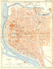 ALLIER. Vichy 1935 old vintage map plan chart