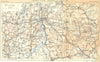 ALLIER. Vichy. Area de-Montagnes La Madeleine 1935 old vintage map plan chart