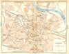 HAUTE-VIENNE. Limoges 1935 old vintage map plan chart