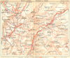 CANTAL. Massif du area Lioran 1935 old vintage map plan chart