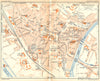 DORDOGNE. Périgueux 1935 old vintage map plan chart