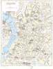 HAUTE-GARONNE. Toulouse. Centre de Ville 1959 old vintage map plan chart