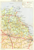 ST BRIEUC. Paimpol L'Ile Bréhat. Treguier 1948 old vintage map plan chart