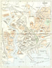 FINISTÈRE. Brest 1948 old vintage map plan chart