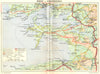 BREST. Presqu'Ile de Crozon. Douarnenez 1948 old vintage map plan chart