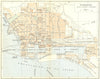 ST NAZAIRE. Etat avant guerre 1948 old vintage map plan chart