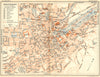 GERMANY. Stuttgart 1914 old antique vintage map plan chart