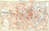 GERMANY. Munich. (Centre de Ville) 1914 old antique vintage map plan chart
