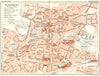 GERMANY. Nuremberg 1914 old antique vintage map plan chart