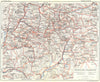 DOLOMITES. Toblach Cortina D'Ampezzo. Region 1914 old antique map plan chart