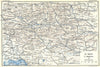 ITALY. De Gratz a Trieste 1914 old antique vintage map plan chart