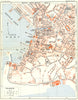 ITALY. Trieste 1914 old antique vintage map plan chart