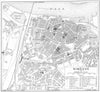BELGIUM. Nimegue Nimegen 1909 old antique vintage map plan chart