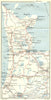 NETHERLANDS. De Harlem a Zandvoort 1909 old antique vintage map plan chart