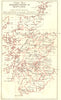 SCOTLAND. Index map Ordnance survey 1887 old antique vintage plan chart