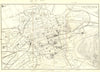 SCOTLAND. Plan of Edinburgh 1887 old antique vintage map chart