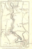 SCOTLAND. Rosslyn & Hawthornden 1887 old antique vintage map plan chart