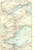 FIFE & KINROSS. North British Railway. Perth Edinburgh Dundee 1887 old map