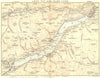 SCOTLAND. Loch Tay & Glen Lyon. Killin. 1887 old antique map plan chart