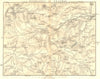 SCOTLAND. Highlands of Braemar 1887 old antique vintage map plan chart