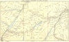 SCOTLAND. Loch Laggan-Kingussie to Fort William 1887 old antique map chart