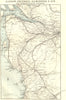 FIRTH OF CLYDE. Glasgow Greenock Kilmarnock Ayr Dumbartonshire Railway 1887 map